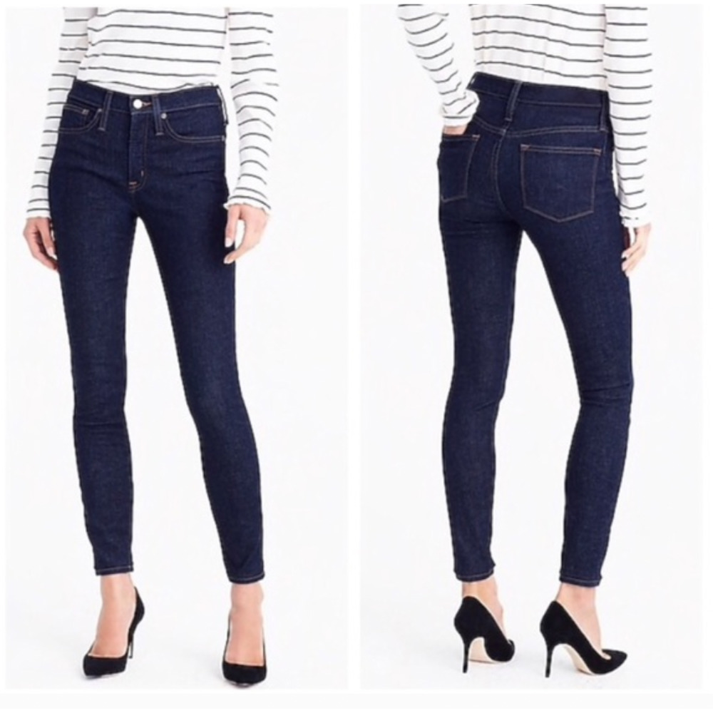 J. Crew Women's Straight Leg Jeans - Dark Blue